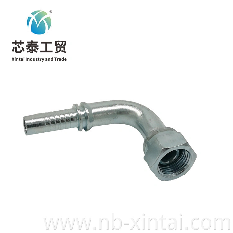 Stainless Steel 90 Degree Metric Female Swaged Hose Fittings